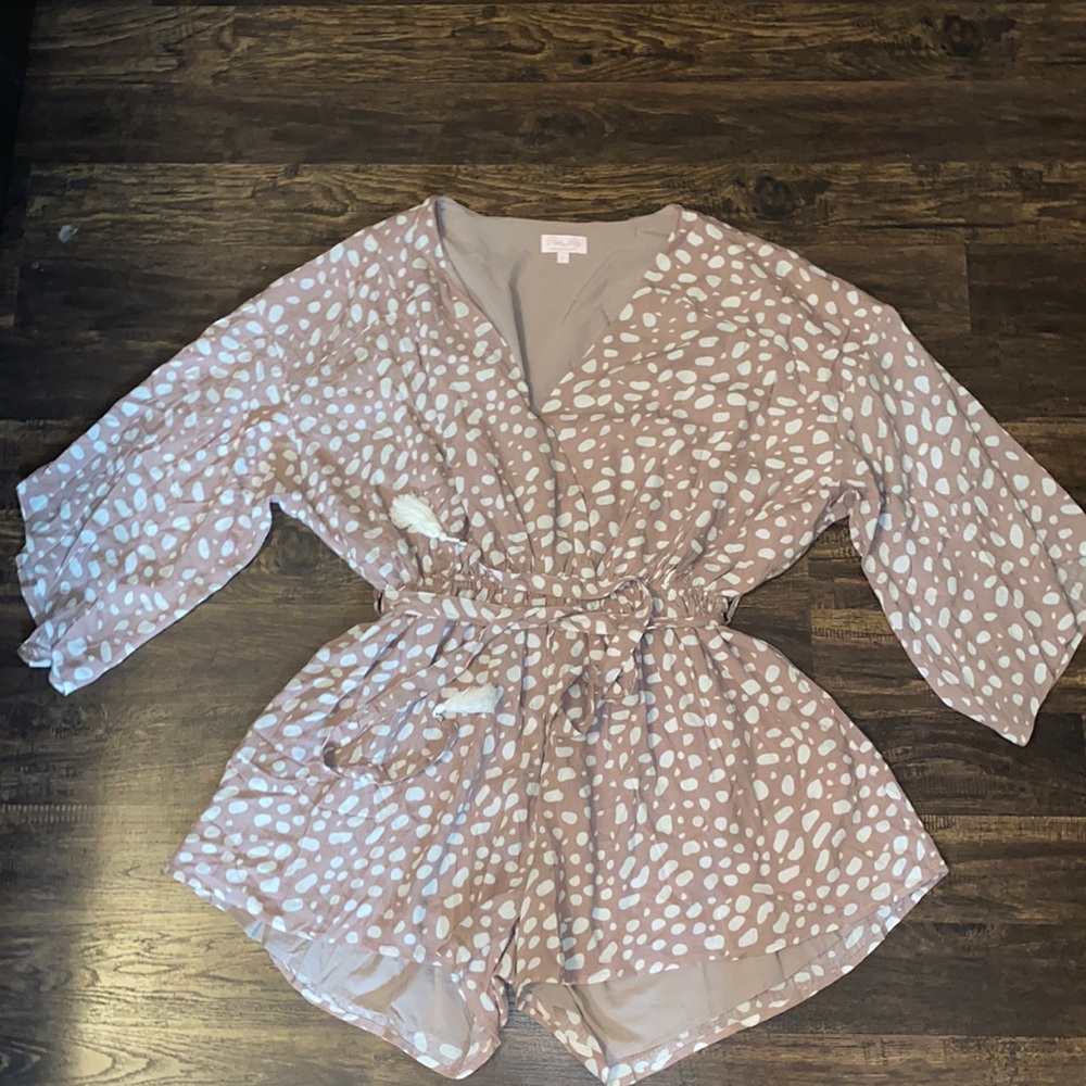 Brand new never worn pink Lily romper